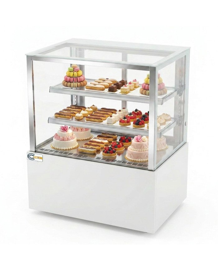 Vitrina Pastelera Refrigerada Cuadrada de Suelo de 520 litros | Equipamiento industrial