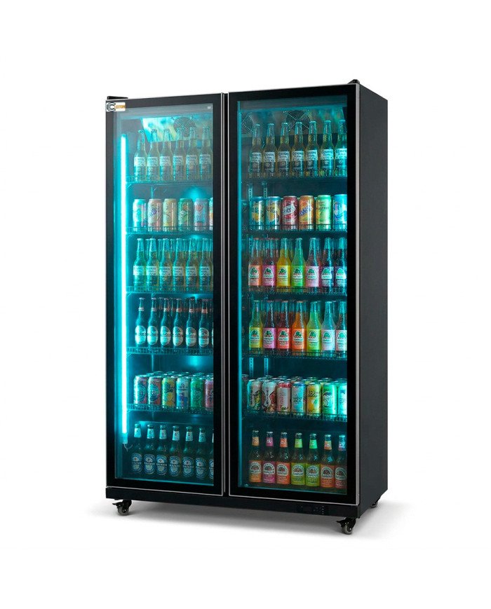 Armario Expositor Refrigerado Modelo D Luz Led - 1050 Litros 2 Puertas