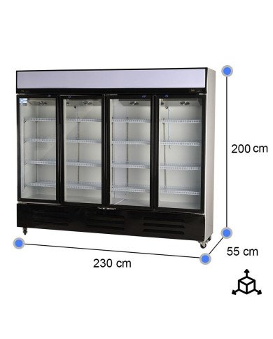Armario Expositor Refrigerado 1300L Ventilado | Gastroten