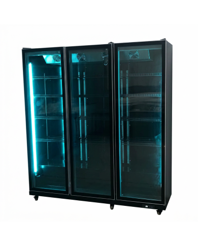 Armario Expositor De Congelación Modelo D Luz Led - 1600 Litros 3 Puer