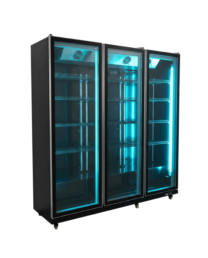 Armario Expositor De Congelación Modelo D Luz Led - 1600 Litros 3 Puer