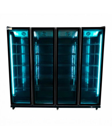 Armario Expositor De Congelación Modelo D Luz Led - 2200 Litros 4 Puer