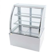 Vitrina Pastelera Expositora Refrigerada De Suelo 2 Estantes Con Crist