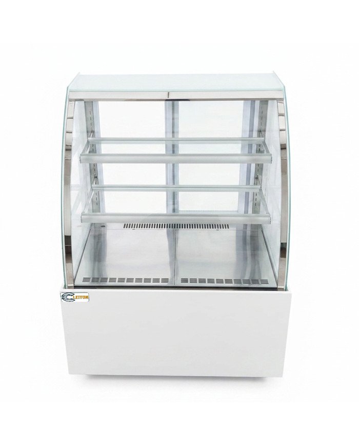Vitrina Pastelera Expositora Refrigerada De Suelo 2 Estantes Con Crist