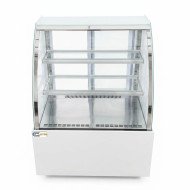 Vitrina Pastelera Expositora Refrigerada De Suelo 2 Estantes Con Crist