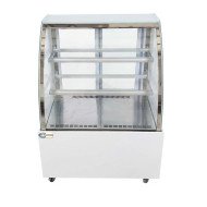 Vitrina Pastelera Expositora Refrigerada De Suelo 2 Estantes Con Crist