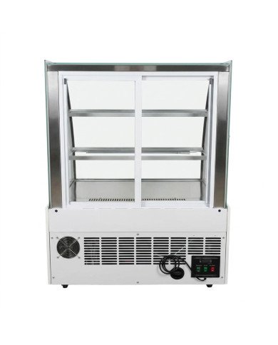 Vitrina Pastelera Expositora Refrigerada De Suelo 2 Estantes Con Crist