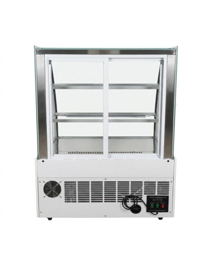 Vitrina Pastelera Expositora Refrigerada De Suelo 2 Estantes Con Crist