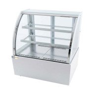 Vitrina Pastelera Expositora Refrigerada De Suelo 2 Estantes Con Crist