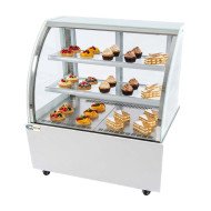 Vitrina Pastelera Expositora Refrigerada De Suelo 2 Estantes Con Crist