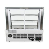 Vitrina Pastelera Expositora Refrigerada De Suelo 2 Estantes Con Crist