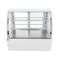 Vitrina Pastelera Expositora Refrigerada De Suelo 2 Estantes Con Crist