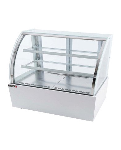 Vitrina Pastelera Expositora Refrigerada De Suelo 2 Estantes Con Crist