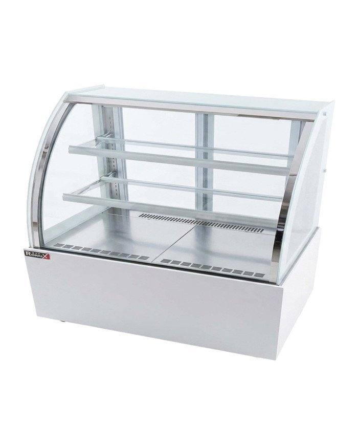 Vitrina Pastelera Expositora Refrigerada De Suelo 2 Estantes Con Crist