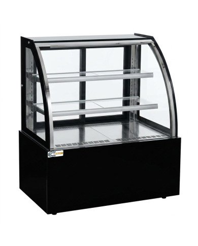 Vitrina Pastelera Expositora Refrigerada De Suelo 2 Estantes Con Crist