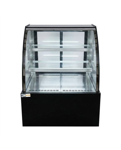 Vitrina Pastelera Expositora Refrigerada De Suelo 2 Estantes Con Crist