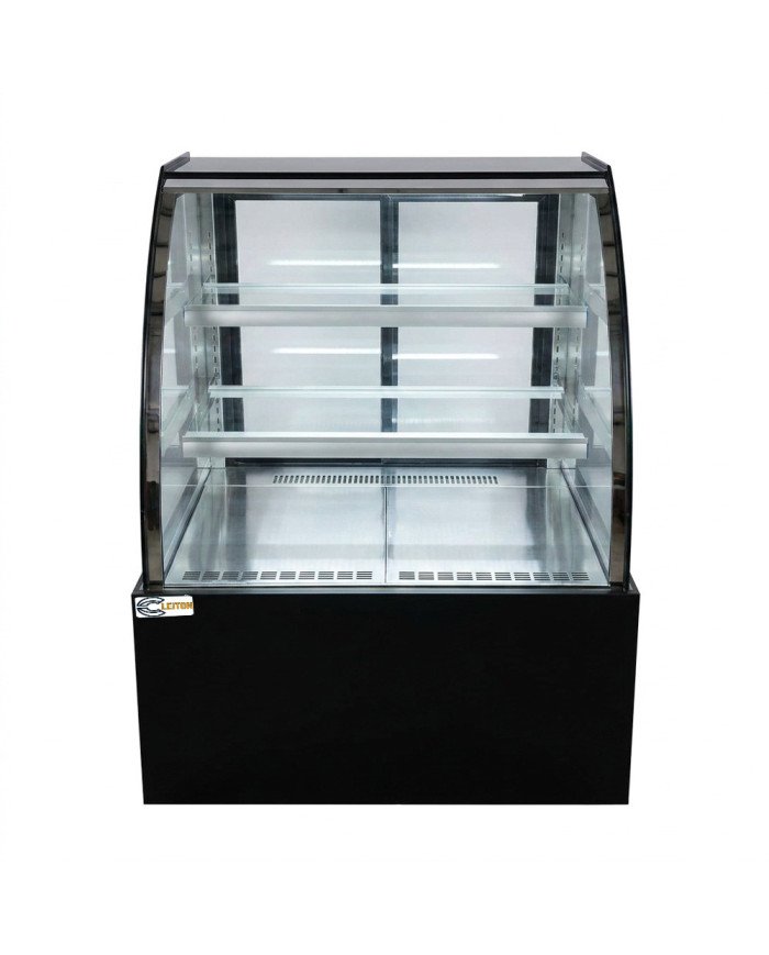 Vitrina Pastelera Expositora Refrigerada De Suelo 2 Estantes Con Crist