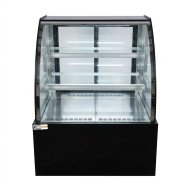Vitrina Pastelera Expositora Refrigerada De Suelo 2 Estantes Con Crist