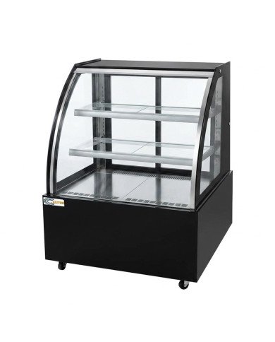 Vitrina Pastelera Expositora Refrigerada De Suelo 2 Estantes Con Crist