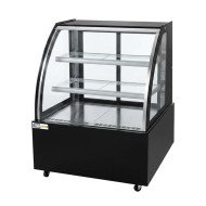 Vitrina Pastelera Expositora Refrigerada De Suelo 2 Estantes Con Crist
