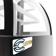 Vitrina Pastelera Expositora Refrigerada De Suelo 2 Estantes Con Crist
