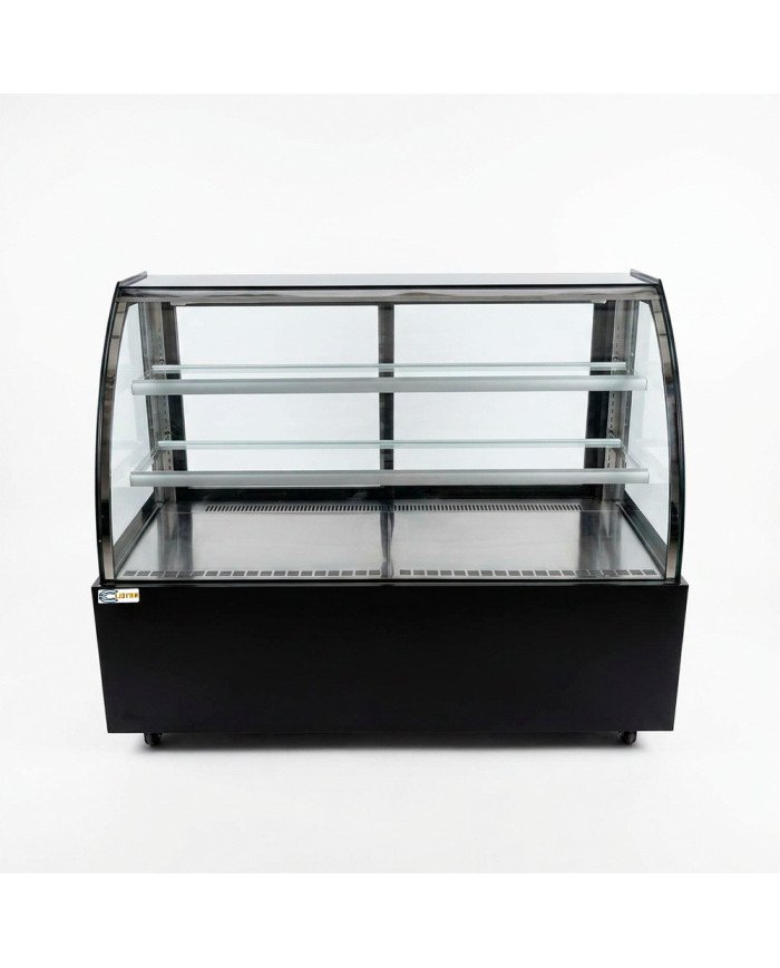 Vitrina Pastelera Expositora Refrigerada De Suelo 2 Estantes Con Crist
