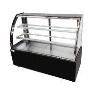 Vitrina Pastelera Expositora Refrigerada De Suelo 2 Estantes Con Crist