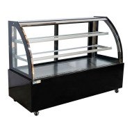 Vitrina Pastelera Expositora Refrigerada De Suelo 2 Estantes Con Crist