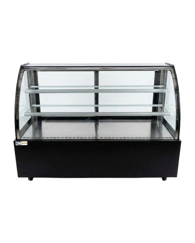 Vitrina Pastelera Expositora Refrigerada De Suelo 2 Estantes Con Crist