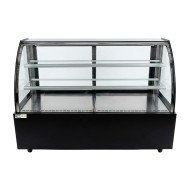 Vitrina Pastelera Expositora Refrigerada De Suelo 2 Estantes Con Crist