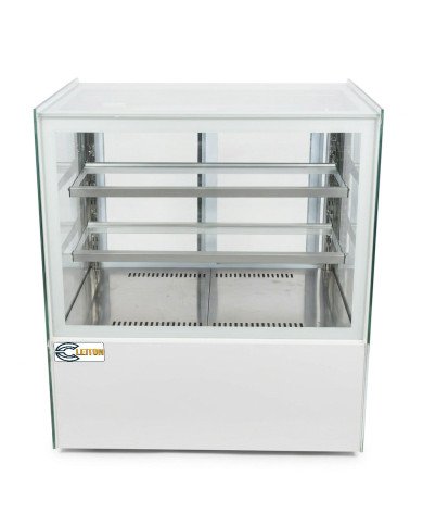 Vitrina Pastelera Expositora Refrigerada Cuadrada De Sobremesa 2 Estan