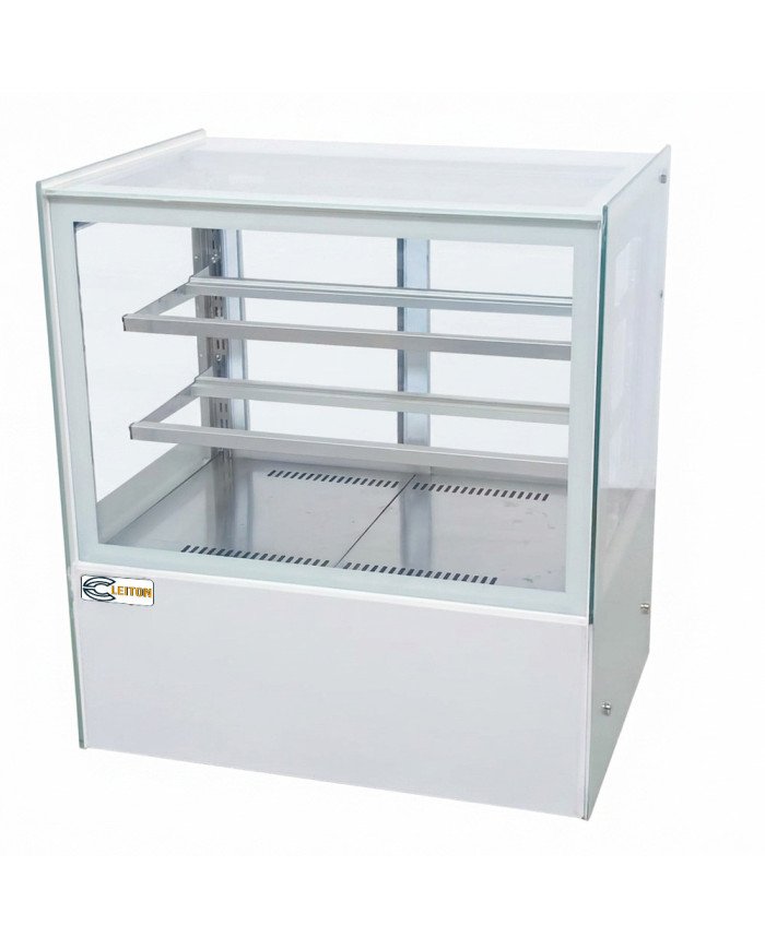 Vitrina Pastelera Expositora Refrigerada Cuadrada De Sobremesa 2 Estan