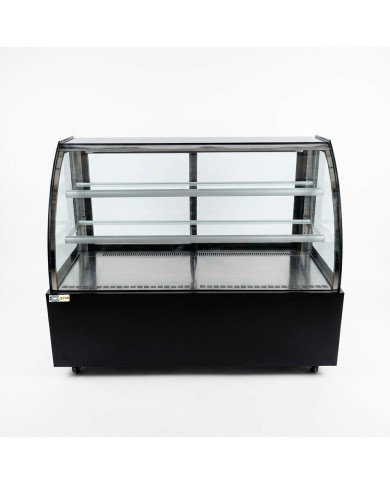 Vitrina Pastelera Expositora Refrigerada De Suelo 2 Estantes Con Crist