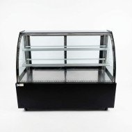 Vitrina Pastelera Expositora Refrigerada De Suelo 2 Estantes Con Crist