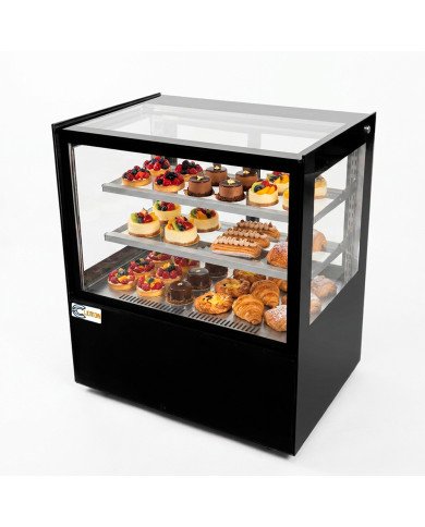 Vitrina Pastelera Expositora Refrigerada Cuadrada De Sobremesa 2 Estan
