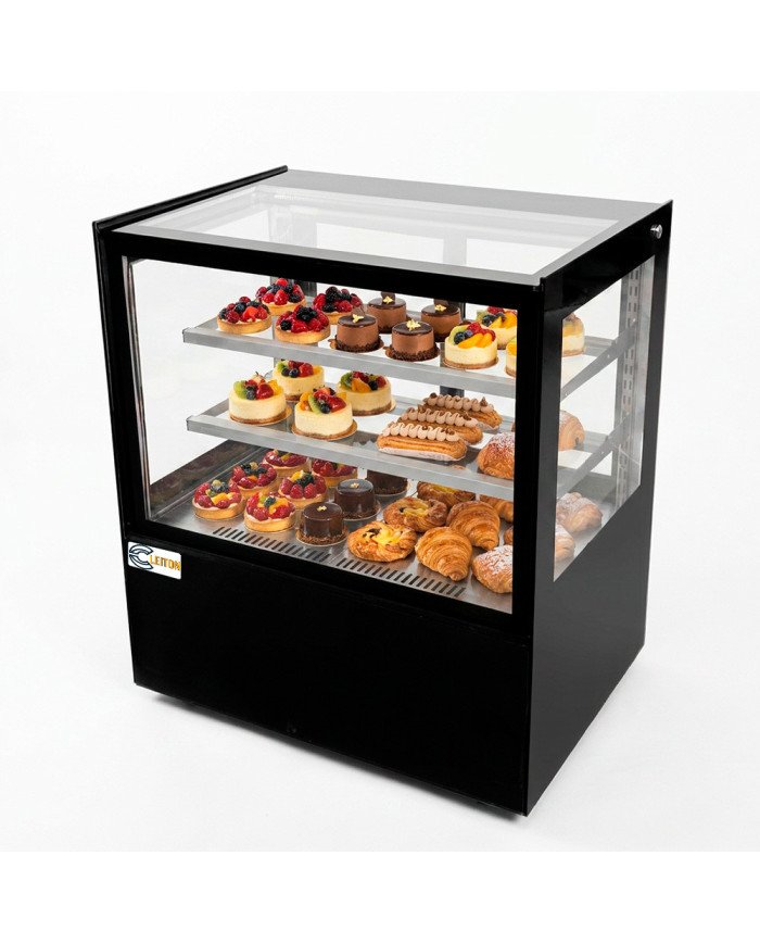 Vitrina Pastelera Refrigerada Cuadrada de Sobremesa de 270 litros | Equipamiento industrial