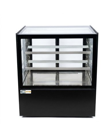 Vitrina Pastelera Expositora Refrigerada Cuadrada De Sobremesa 2 Estan