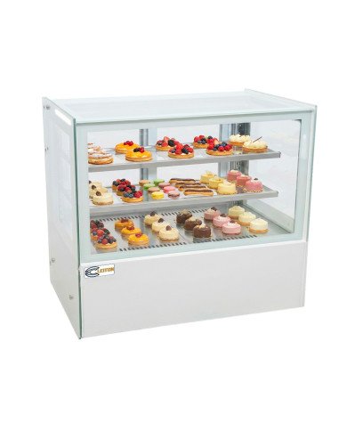 Vitrina Pastelera Expositora Refrigerada Cuadrada De Sobremesa 2 Estan