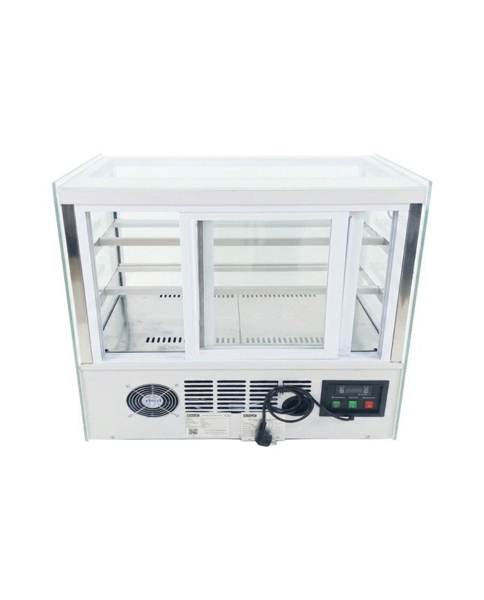 Vitrina Pastelera Refrigerada Cuadrada de Sobremesa de 350 litros | Equipamiento industrial