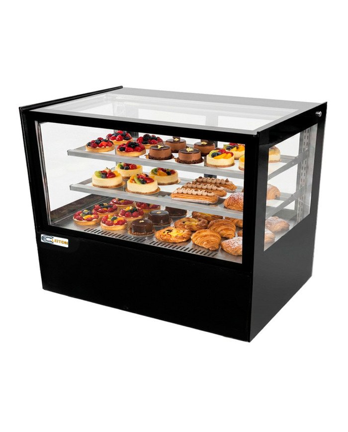 Vitrina Pastelera Refrigerada Cuadrada de Sobremesa de 350 litros | Equipamiento industrial