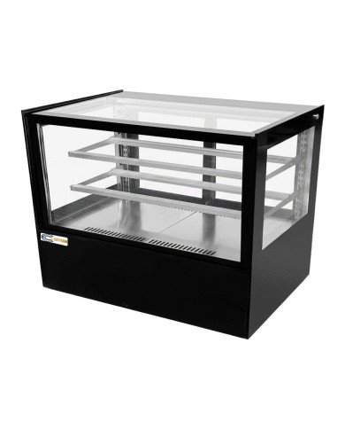 Vitrina Pastelera Expositora Refrigerada Cuadrada De Sobremesa 2 Estan