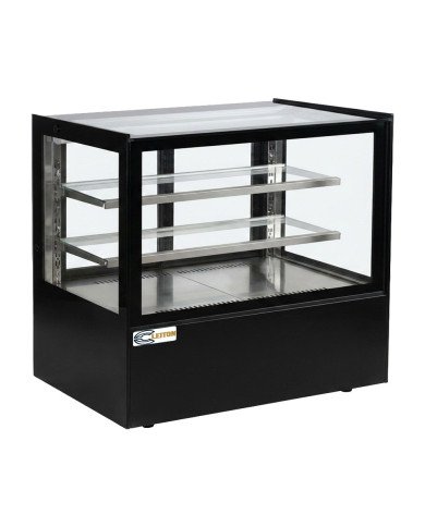 Vitrina Pastelera Expositora Refrigerada Cuadrada De Sobremesa 2 Estan