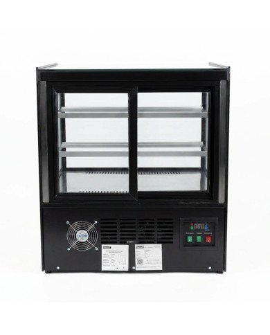 Vitrina Pastelera Expositora Refrigerada Cuadrada De Sobremesa 2 Estan