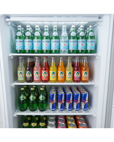 Armario Expositor Refrigerado Abs 400 Litros 1 Puerta De Cristal 60 Cm