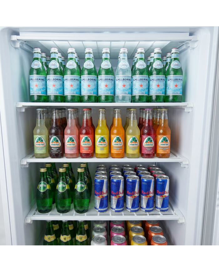 Armario Expositor Refrigerado Abs 400 Litros 1 Puerta De Cristal 60 Cm