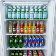Armario Expositor Refrigerado Abs 400 Litros 1 Puerta De Cristal 60 Cm