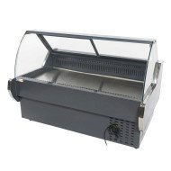 Vitrina Carnicera Expositora Refrigerada Con Cristal Alto Curvo Negra
