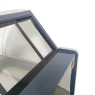 Vitrina Carnicera Expositora Refrigerada Con Cristal Alto Curvo Negra