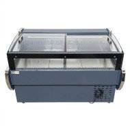 Vitrina Carnicera Expositora Refrigerada Con Cristal Alto Curvo Roja 4