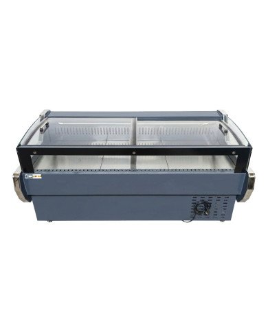 Vitrina Carnicera Expositora Refrigerada Con Cristal Alto Curvo Roja 4